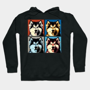 Pop Retro Art Alaskan Malamute - Cute Puppy Hoodie